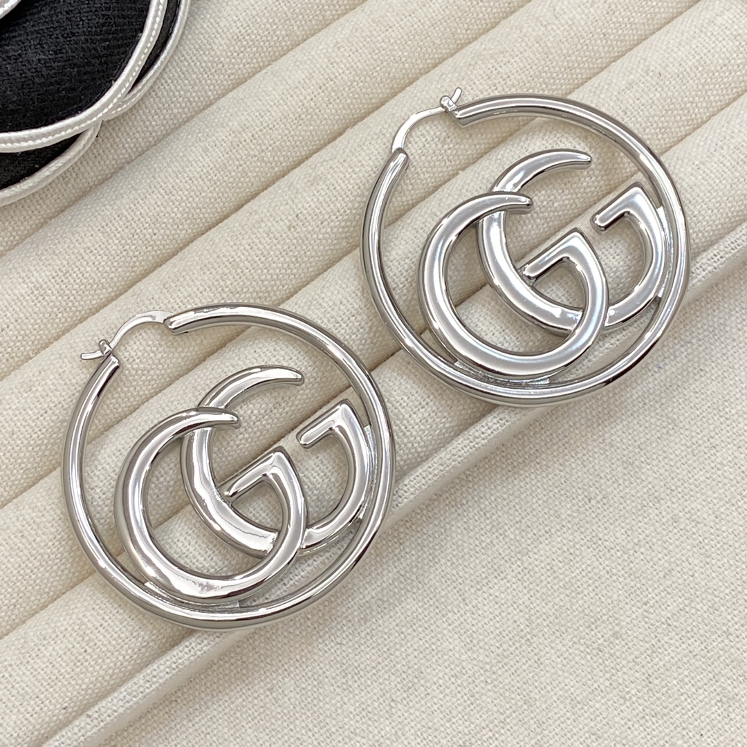 [TOP] GUCCI Earrings - Silver