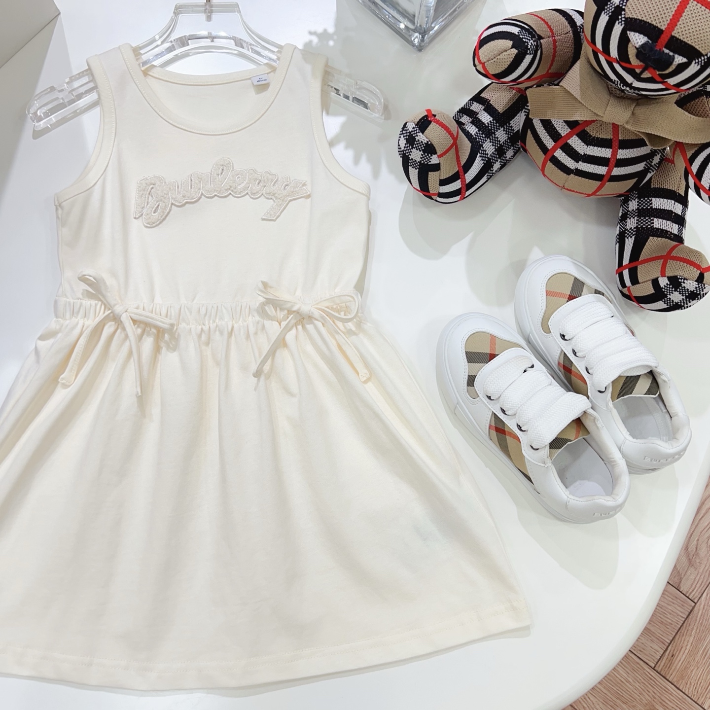 [TOP] BURBERRY BBR  Dress For Kids-White