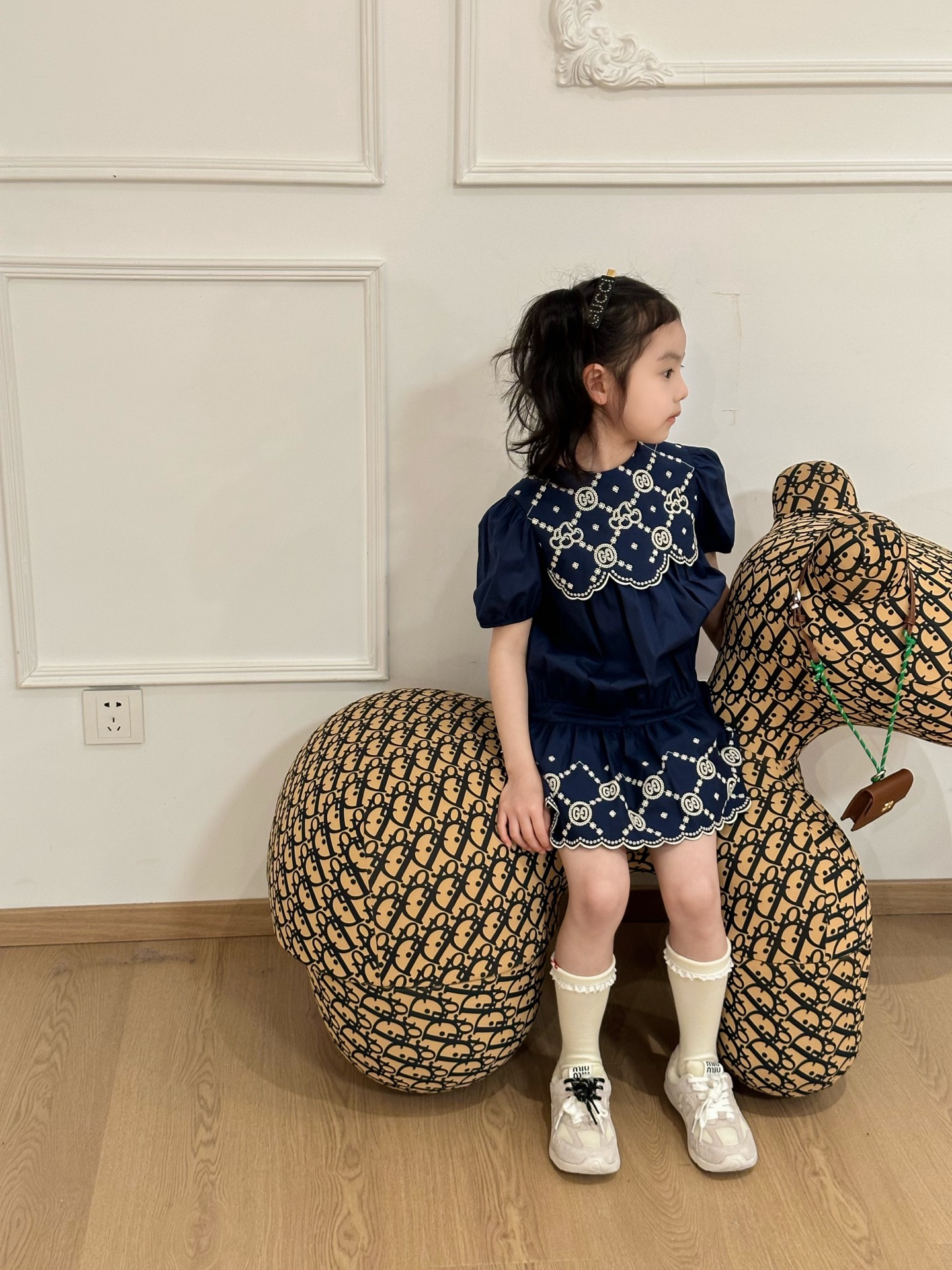 [TOP] GUCCI  Dress For Kids- Blue