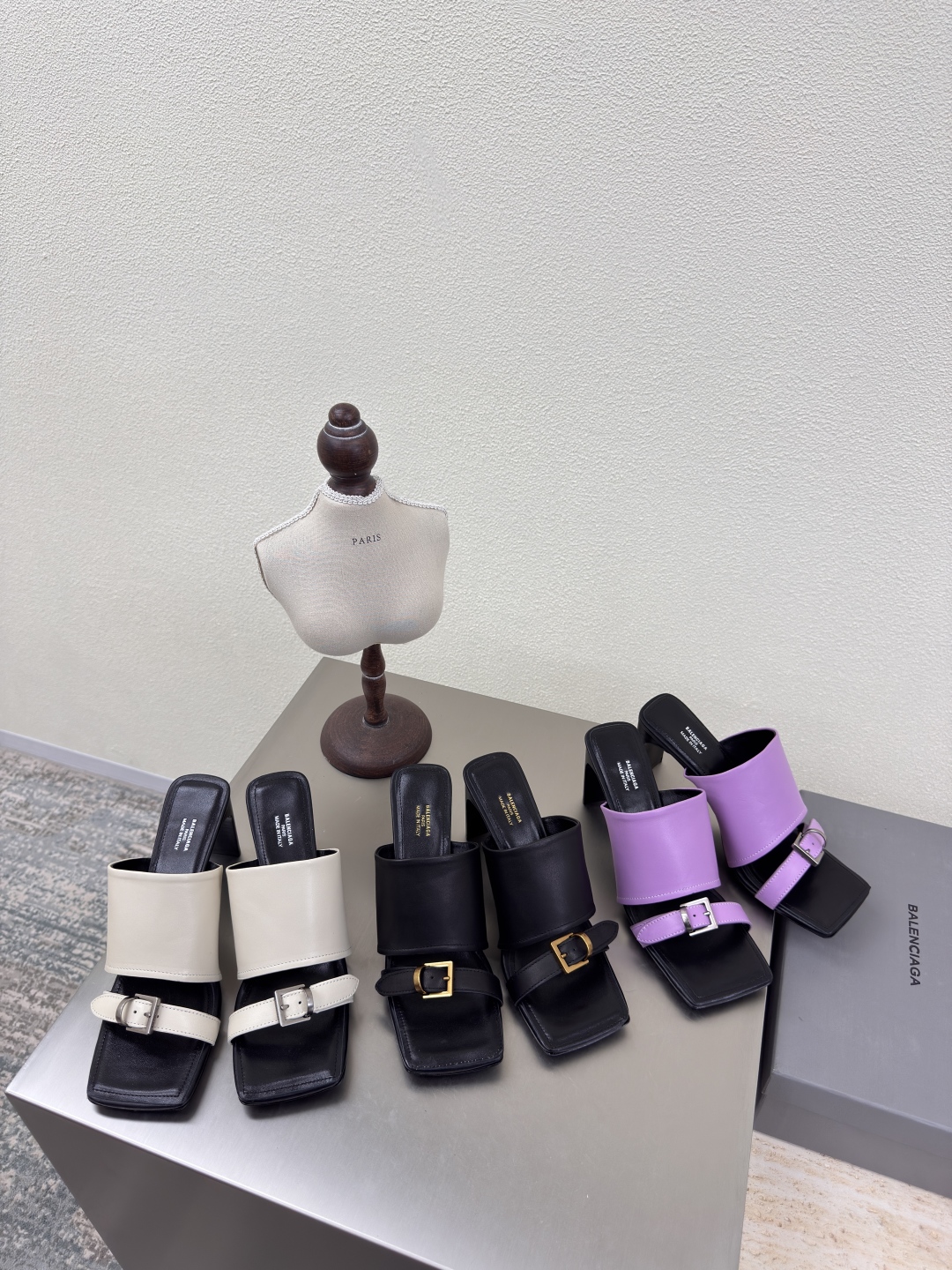 [TOP] BALENCIAGA High Heel Slides - 3 Color
