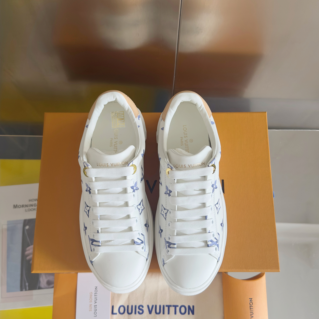 [TOP] Louis Vuitton LV x TM Time Out Sneakers - White