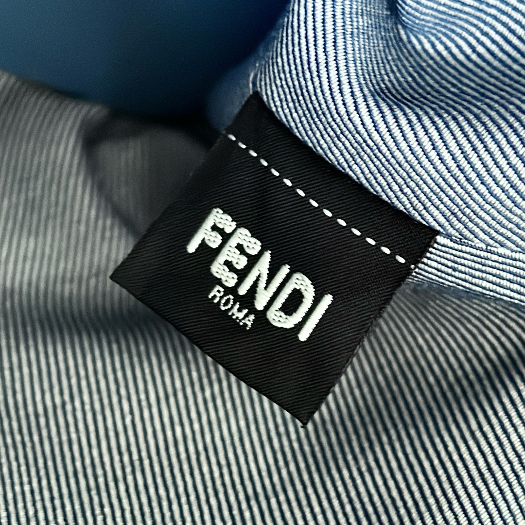 [TOP] FENDI Boston Handbag Cowboy 29×17×13cm/20×12×9cm - Blue