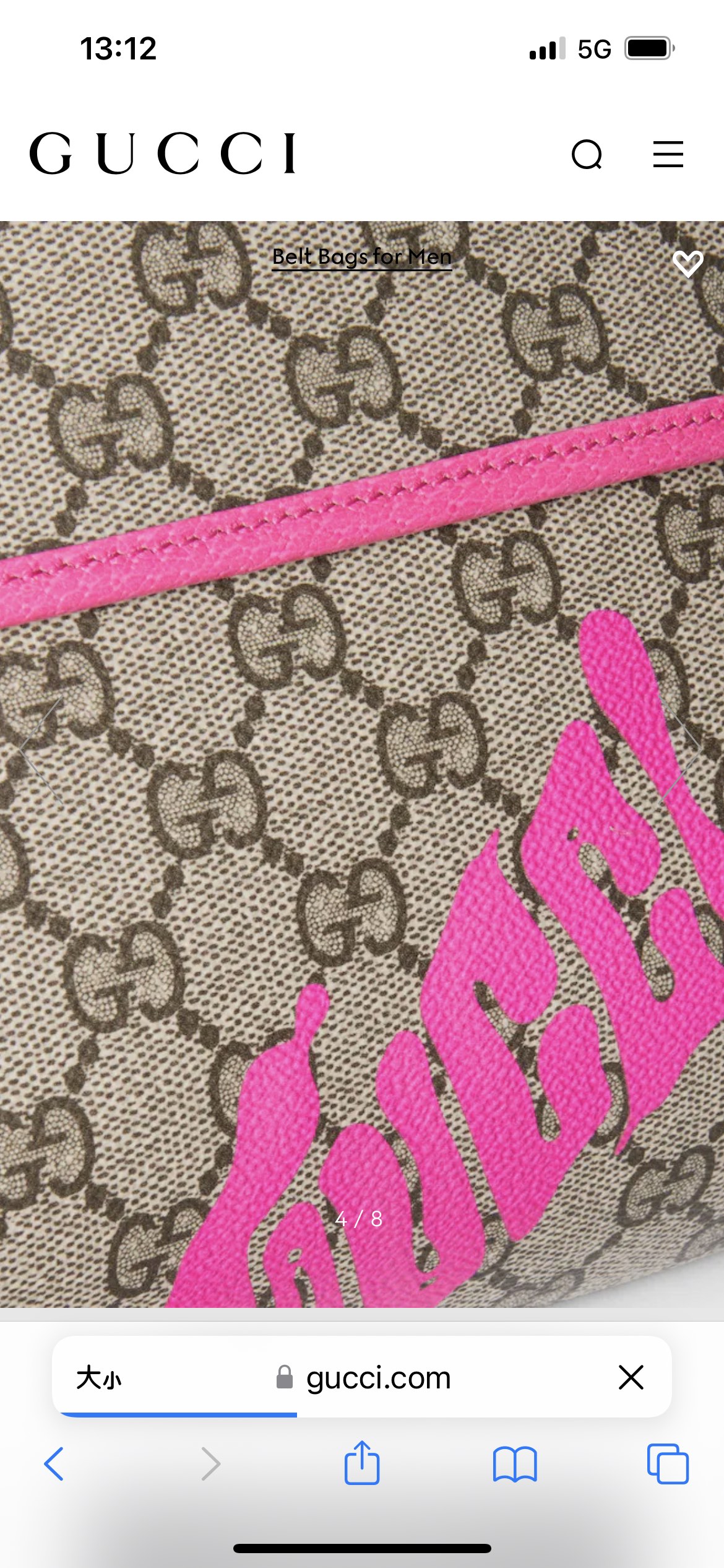 [TOP] GUCCI GG Canvas Waist Bag 32 x 17 x 5 cm - Brown