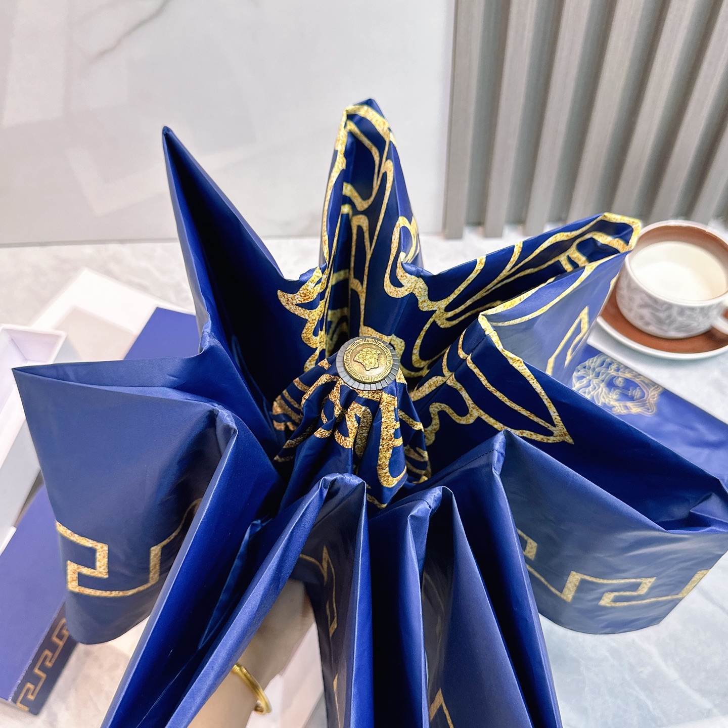 [TOP] VERSACE Umbrella - Blue