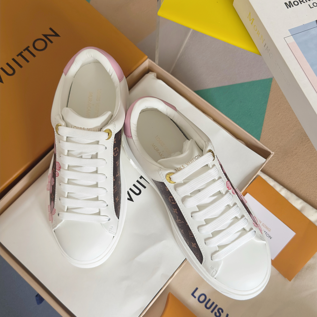 [TOP] Louis Vuitton LV x TM Time Out Sneakers - White