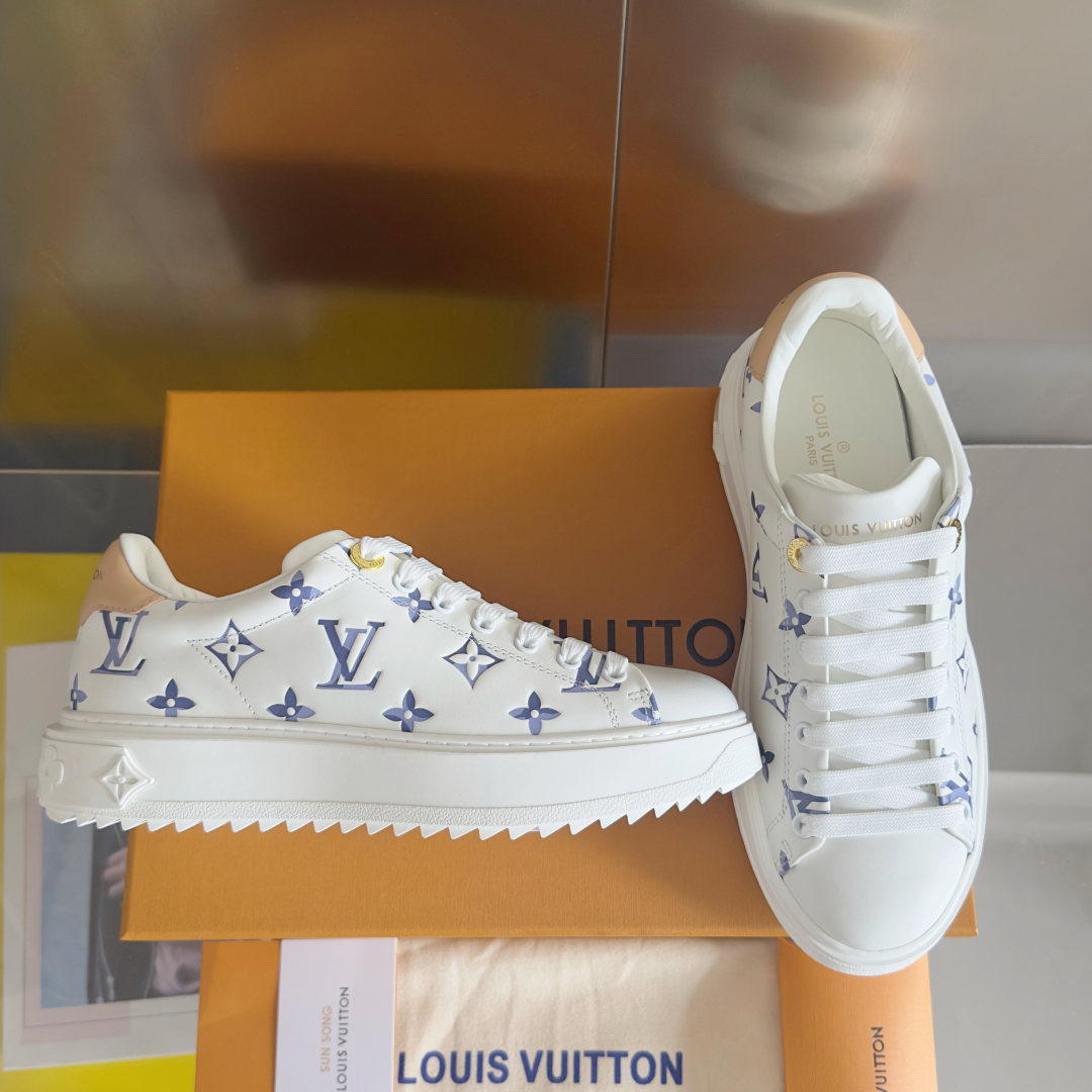 [TOP] Louis Vuitton LV x TM Time Out Sneakers - White
