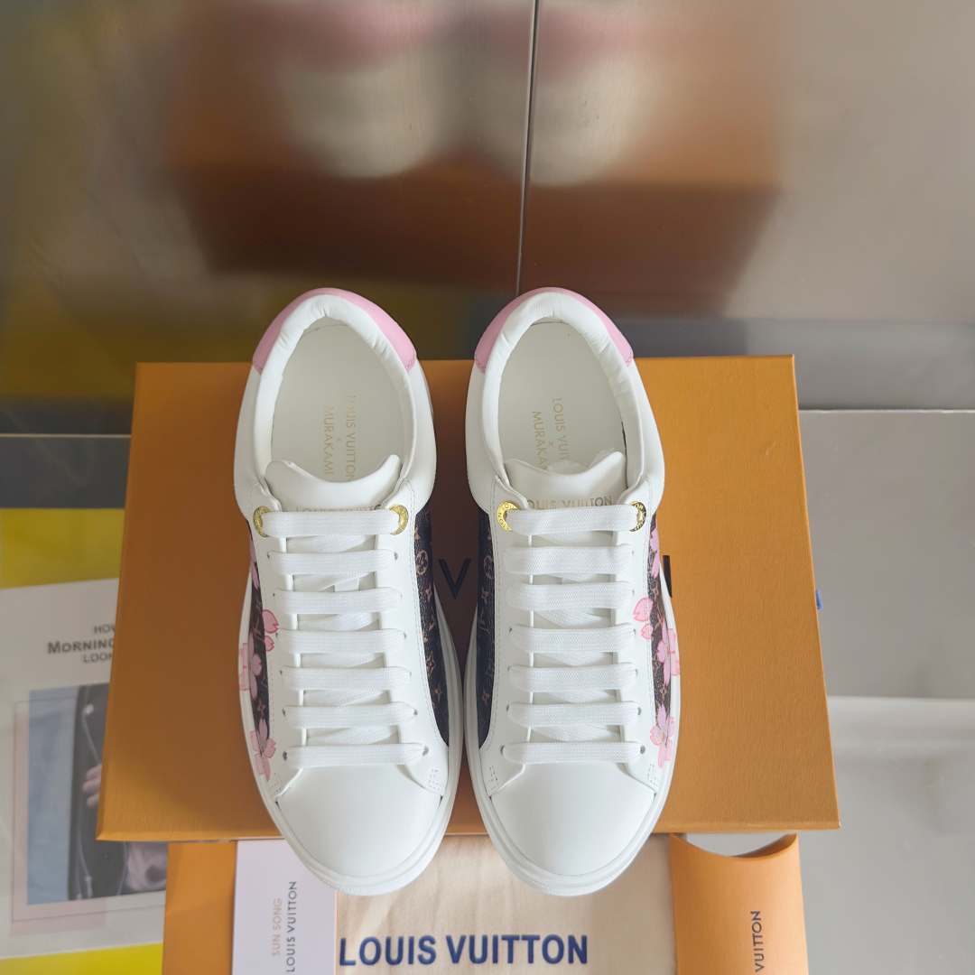 [TOP] Louis Vuitton LV x TM Time Out Sneakers - White