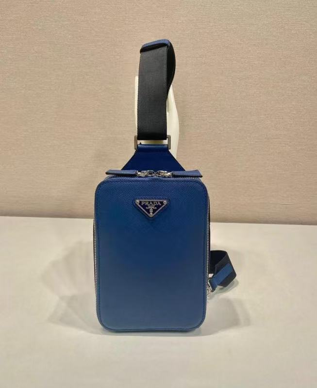 [TOP] PRADA  Saffiano Bag 20x14 cm - Blue