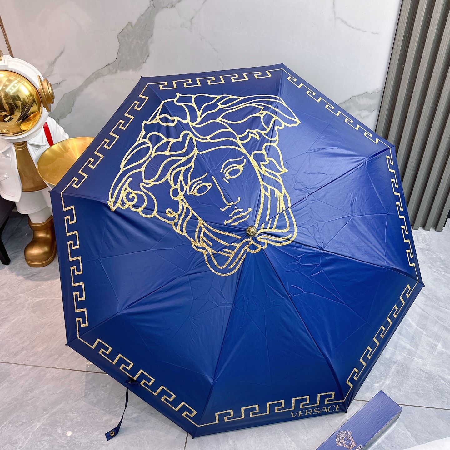 [TOP] VERSACE Umbrella - Blue