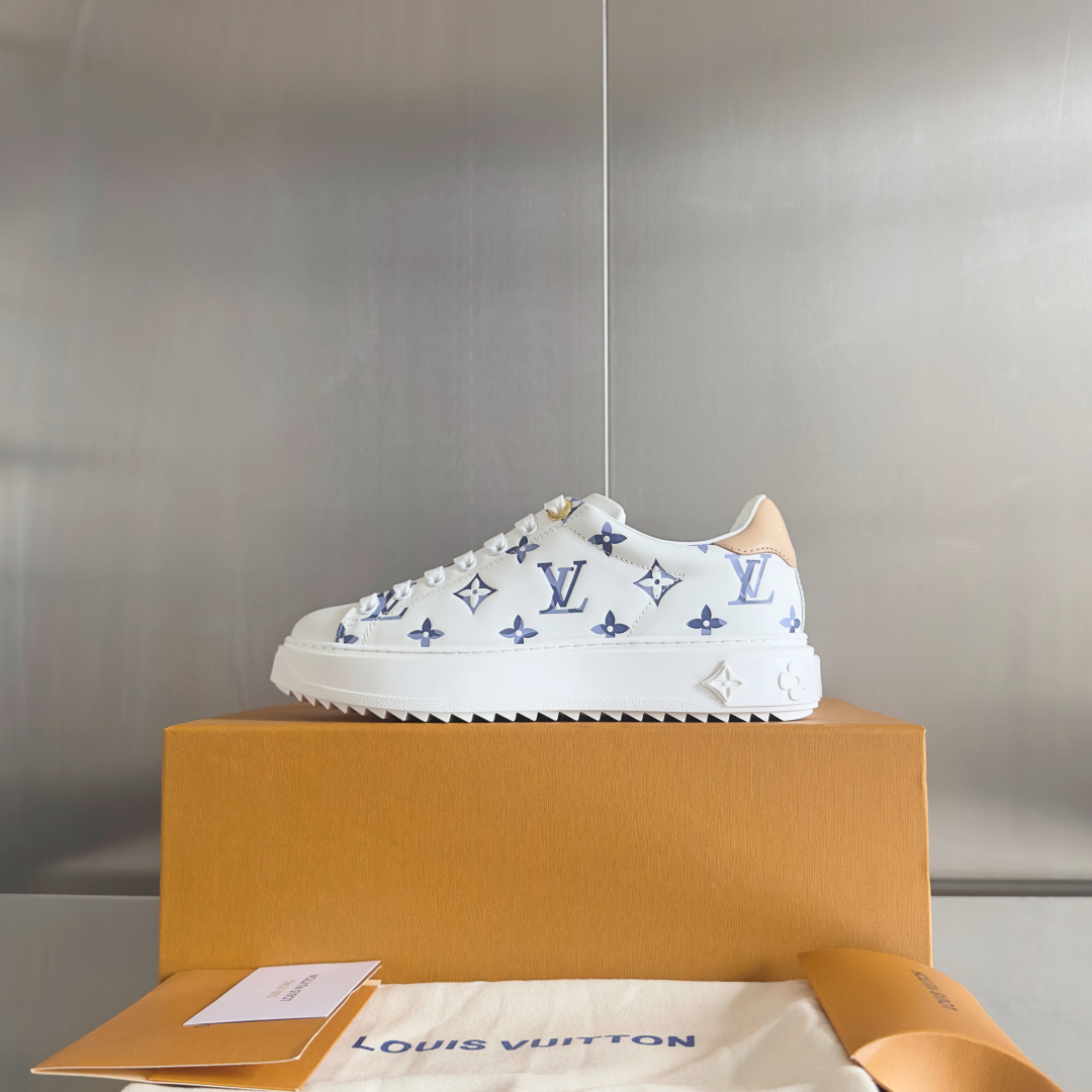 [TOP] Louis Vuitton LV x TM Time Out Sneakers - White