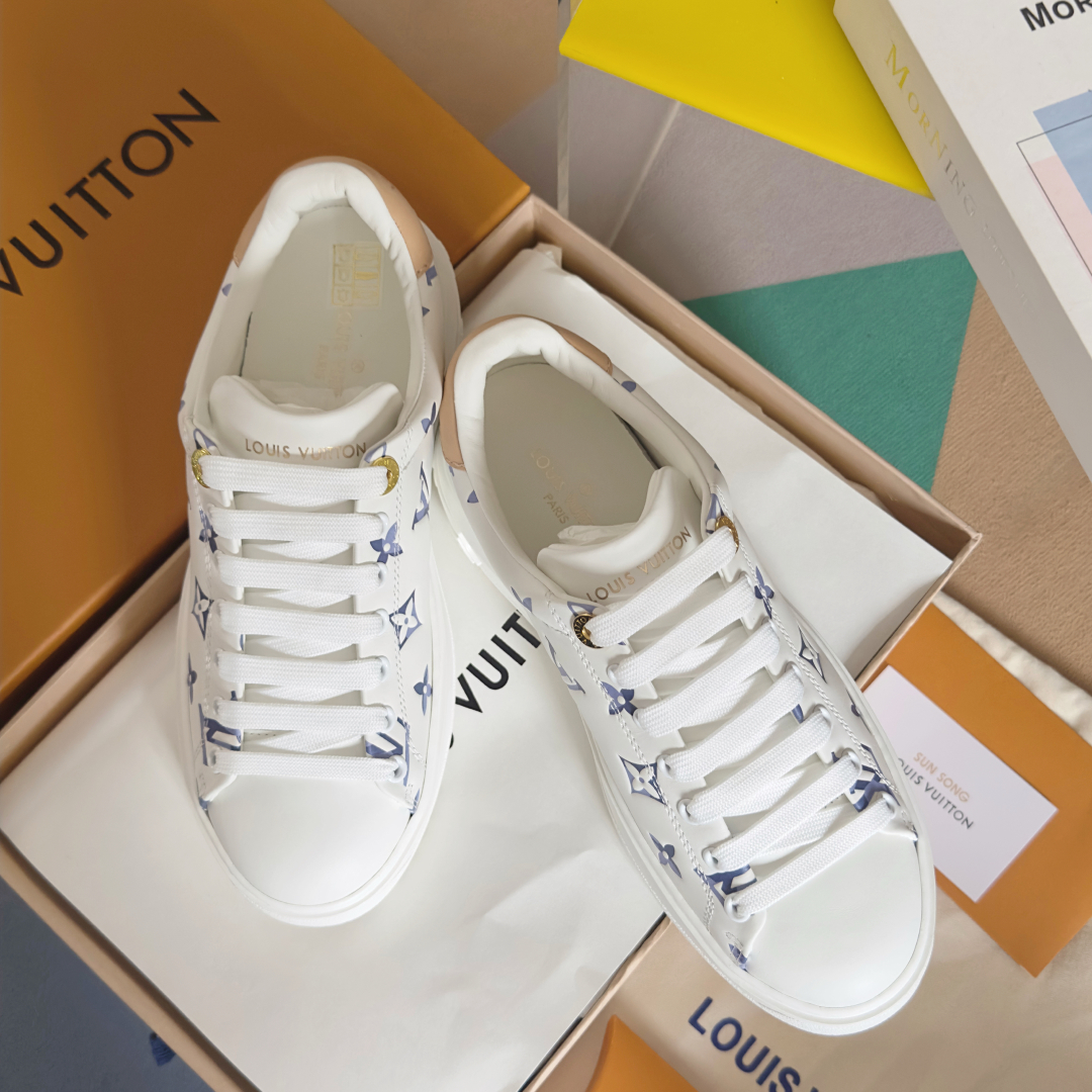 [TOP] Louis Vuitton LV x TM Time Out Sneakers - White