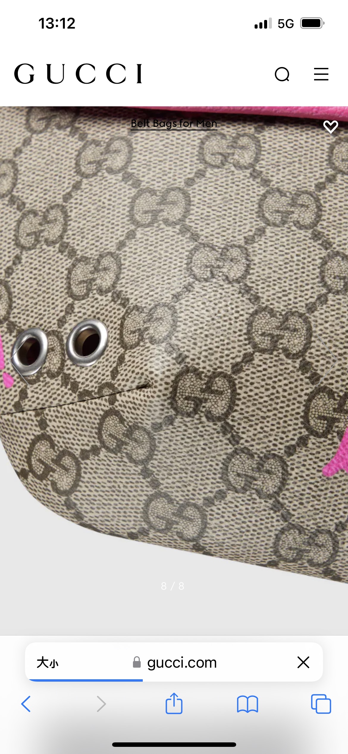 [TOP] GUCCI GG Canvas Waist Bag 32 x 17 x 5 cm - Brown