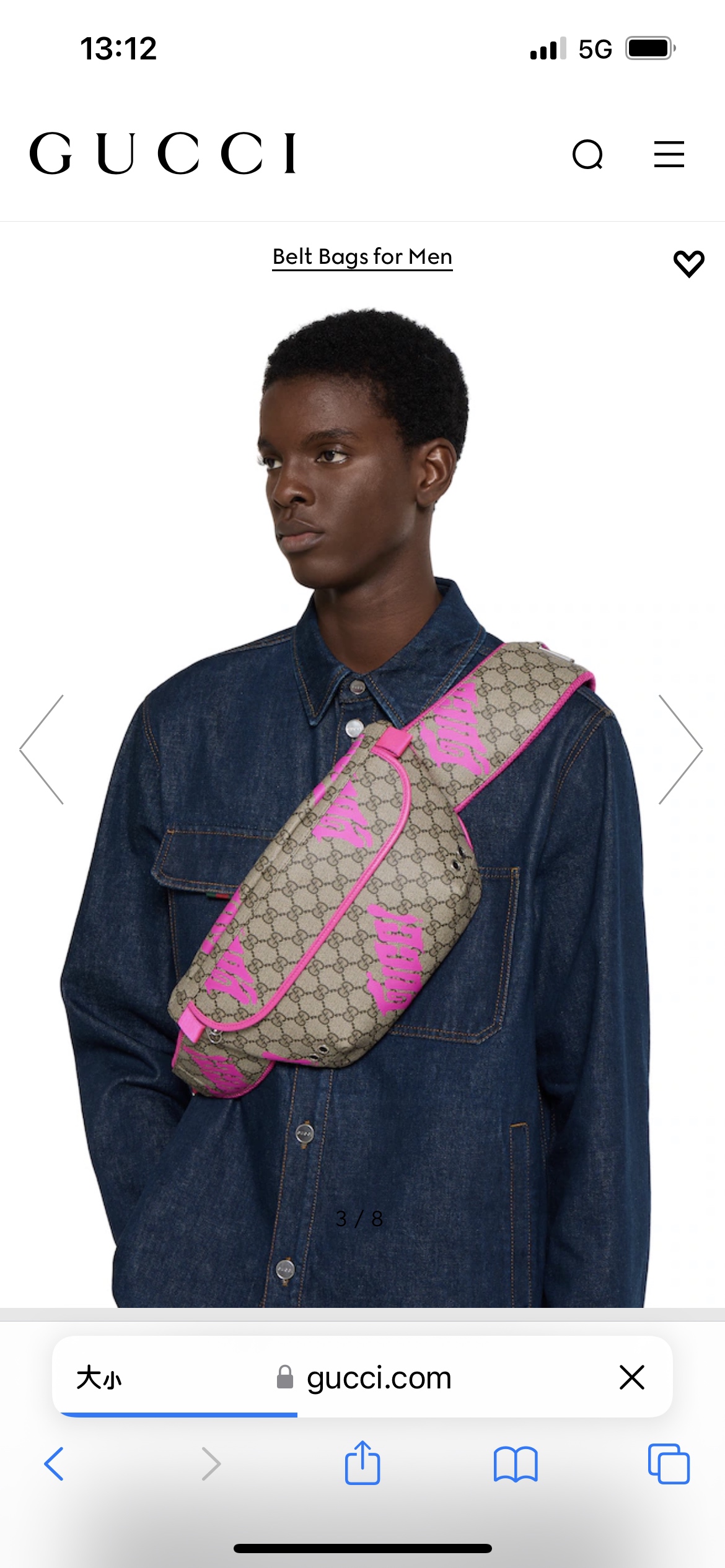 [TOP] GUCCI GG Canvas Waist Bag 32 x 17 x 5 cm - Brown