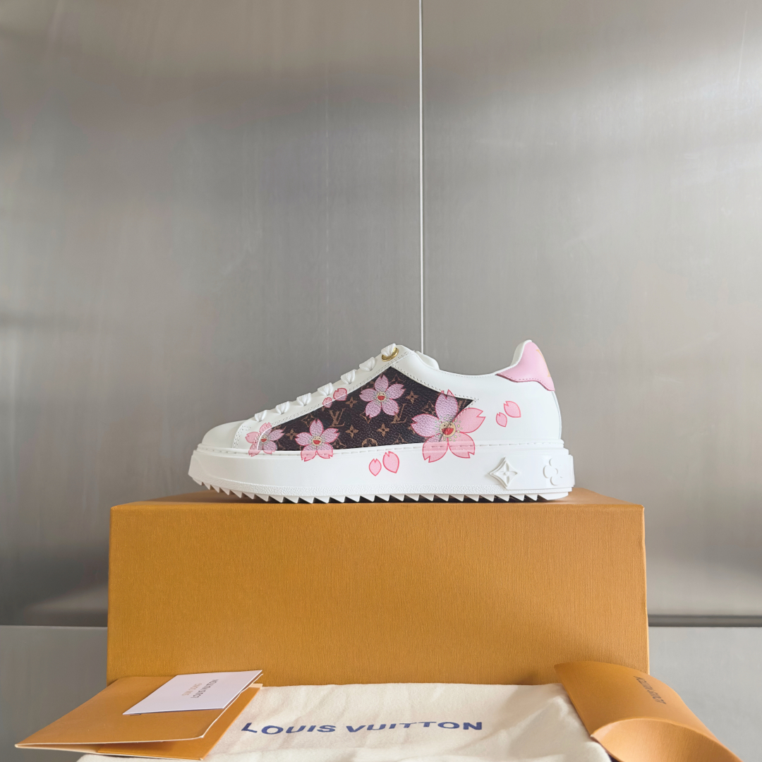 [TOP] Louis Vuitton LV x TM Time Out Sneakers - White