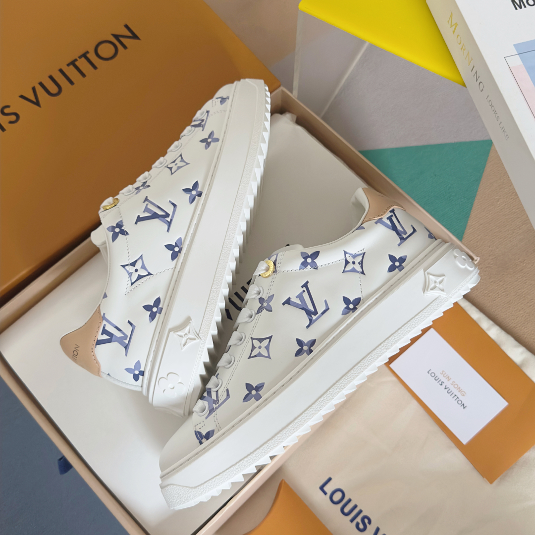 [TOP] Louis Vuitton LV x TM Time Out Sneakers - White