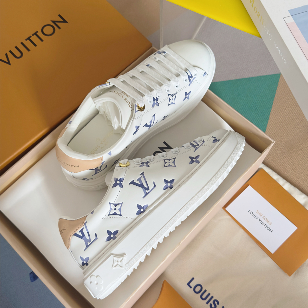 [TOP] Louis Vuitton LV x TM Time Out Sneakers - White
