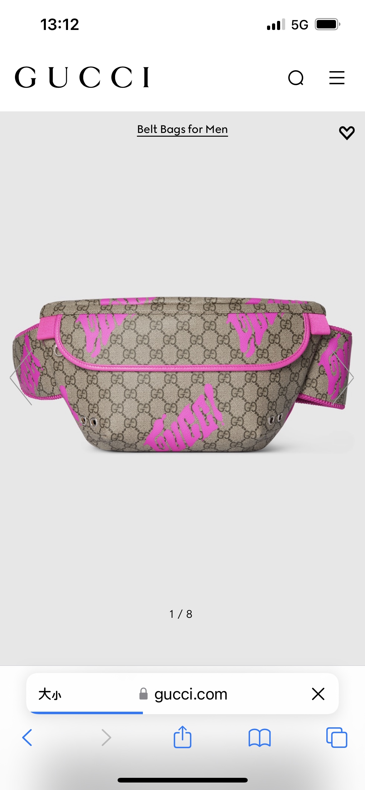 [TOP] GUCCI GG Canvas Waist Bag 32 x 17 x 5 cm - Brown