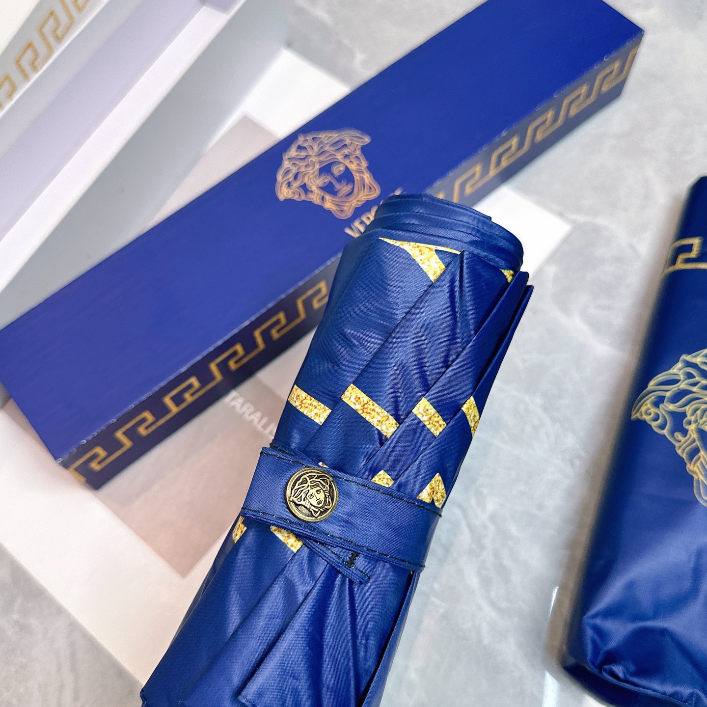 [TOP] VERSACE Umbrella - Blue