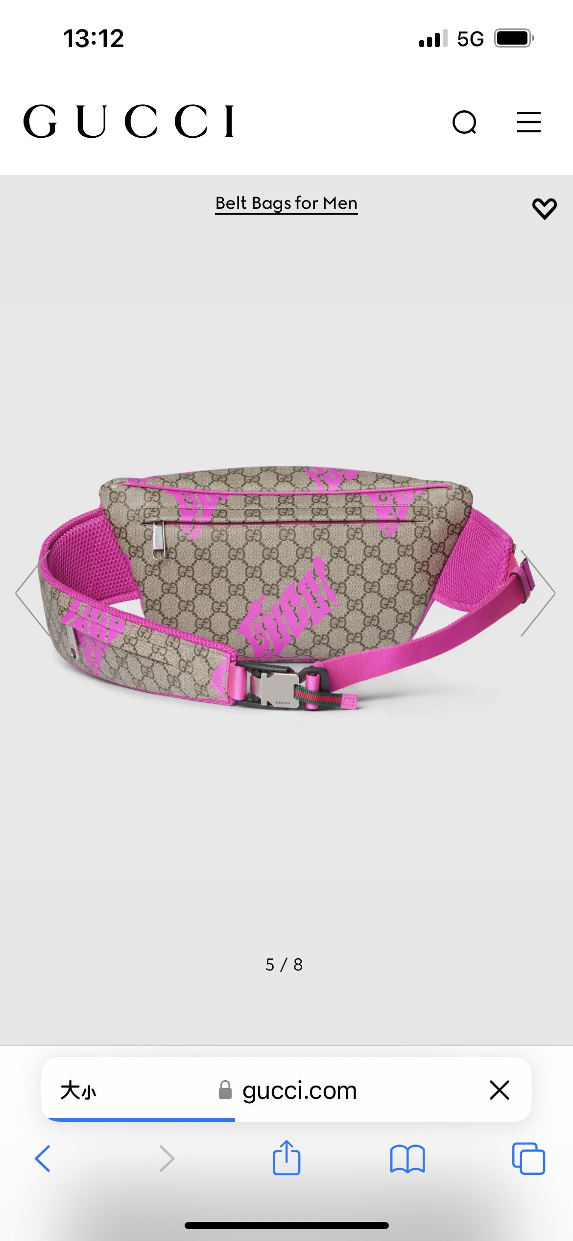 [TOP] GUCCI GG Canvas Waist Bag 32 x 17 x 5 cm - Brown
