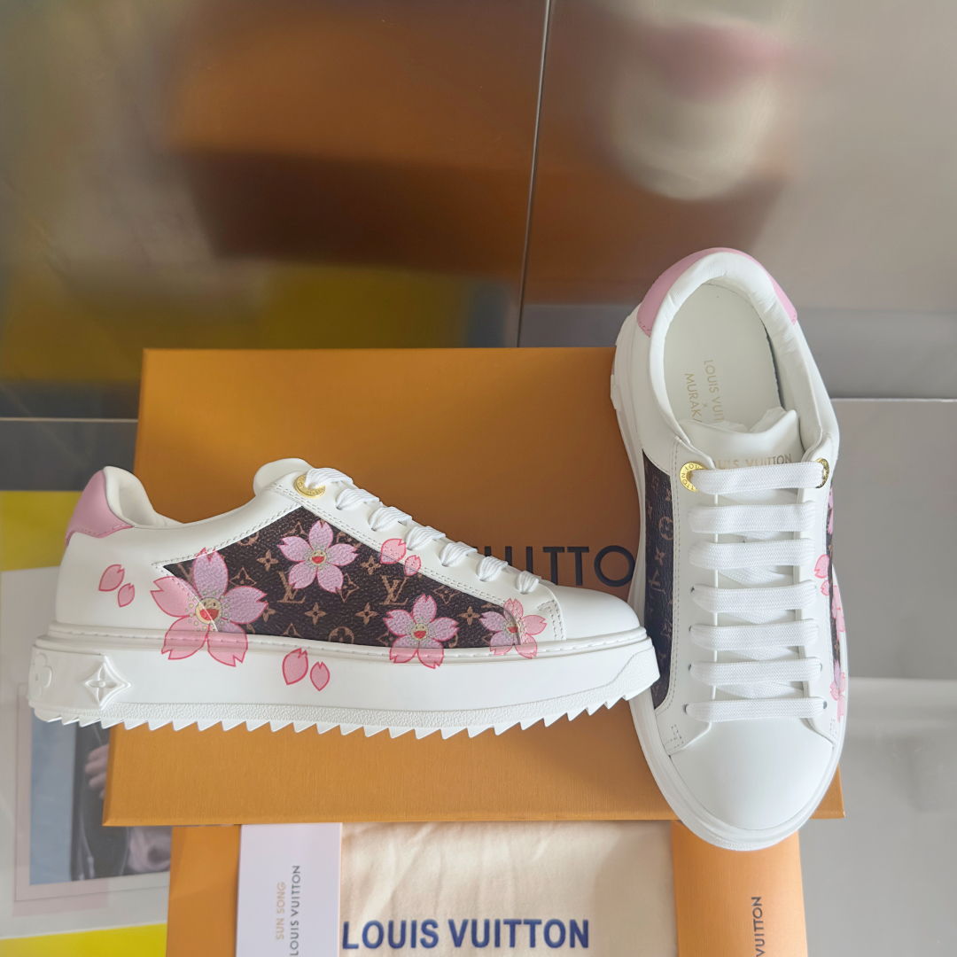 [TOP] Louis Vuitton LV x TM Time Out Sneakers - White