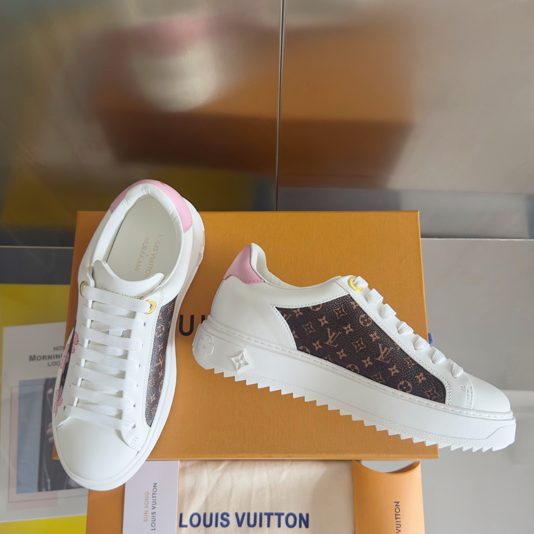 [TOP] Louis Vuitton LV x TM Time Out Sneakers - White