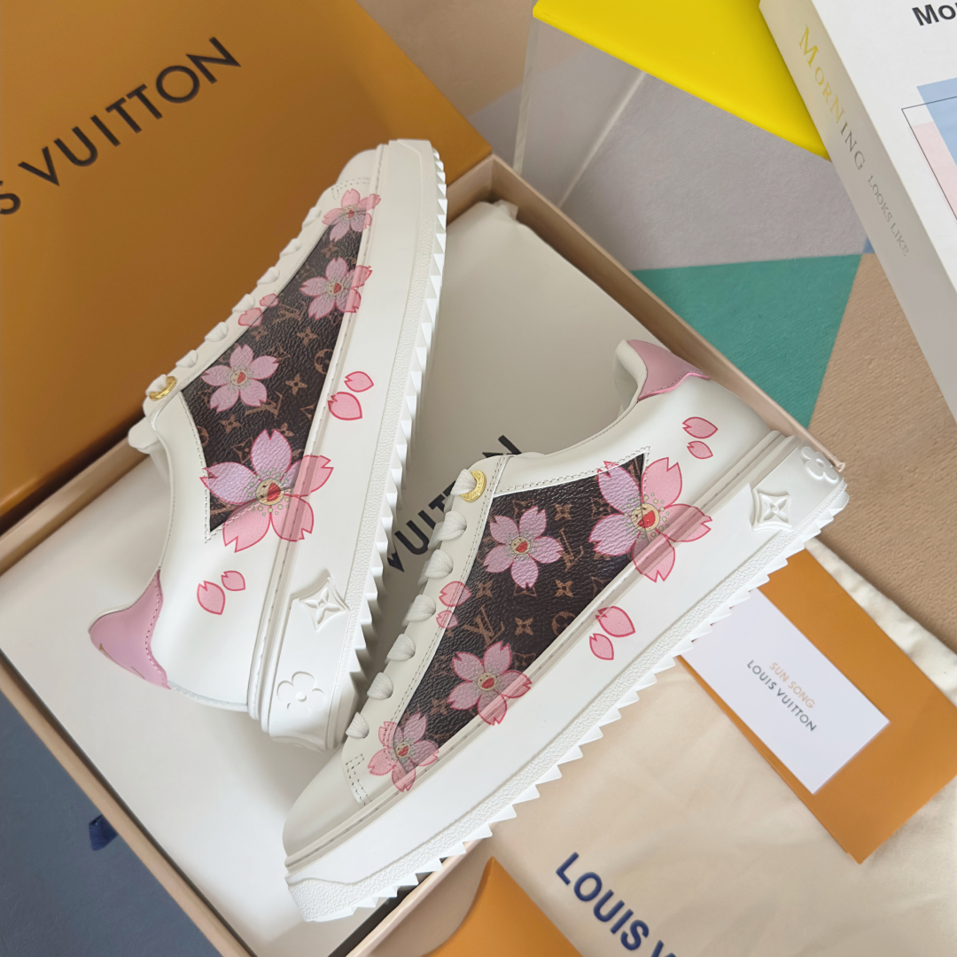 [TOP] Louis Vuitton LV x TM Time Out Sneakers - White