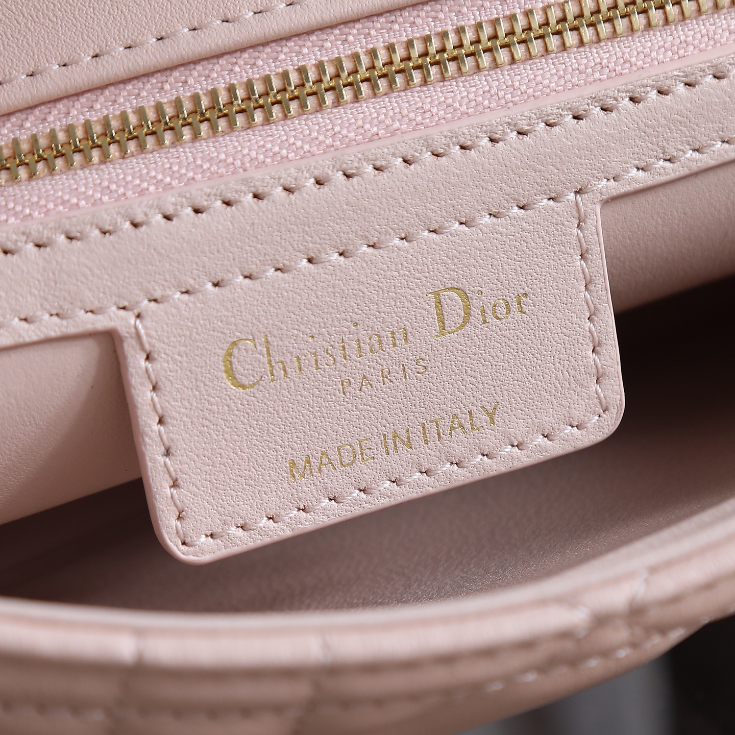 [TOP] Christian Dior CD Soft Caro Bag 20x13x7cm/25x16x9cm - Pink & GHW