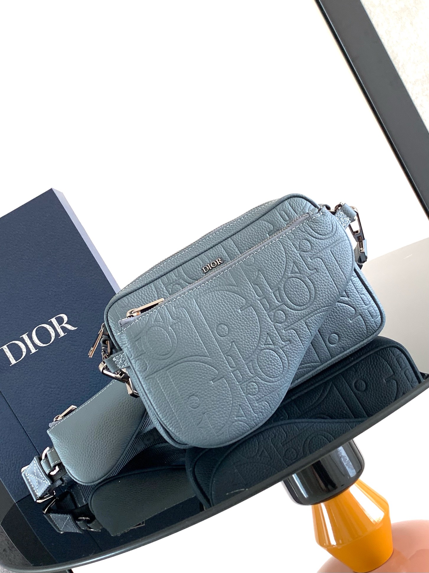 [TOP] Christian Dior Saddle Bag Gravity Print 23x16x4 cm - 2 Color