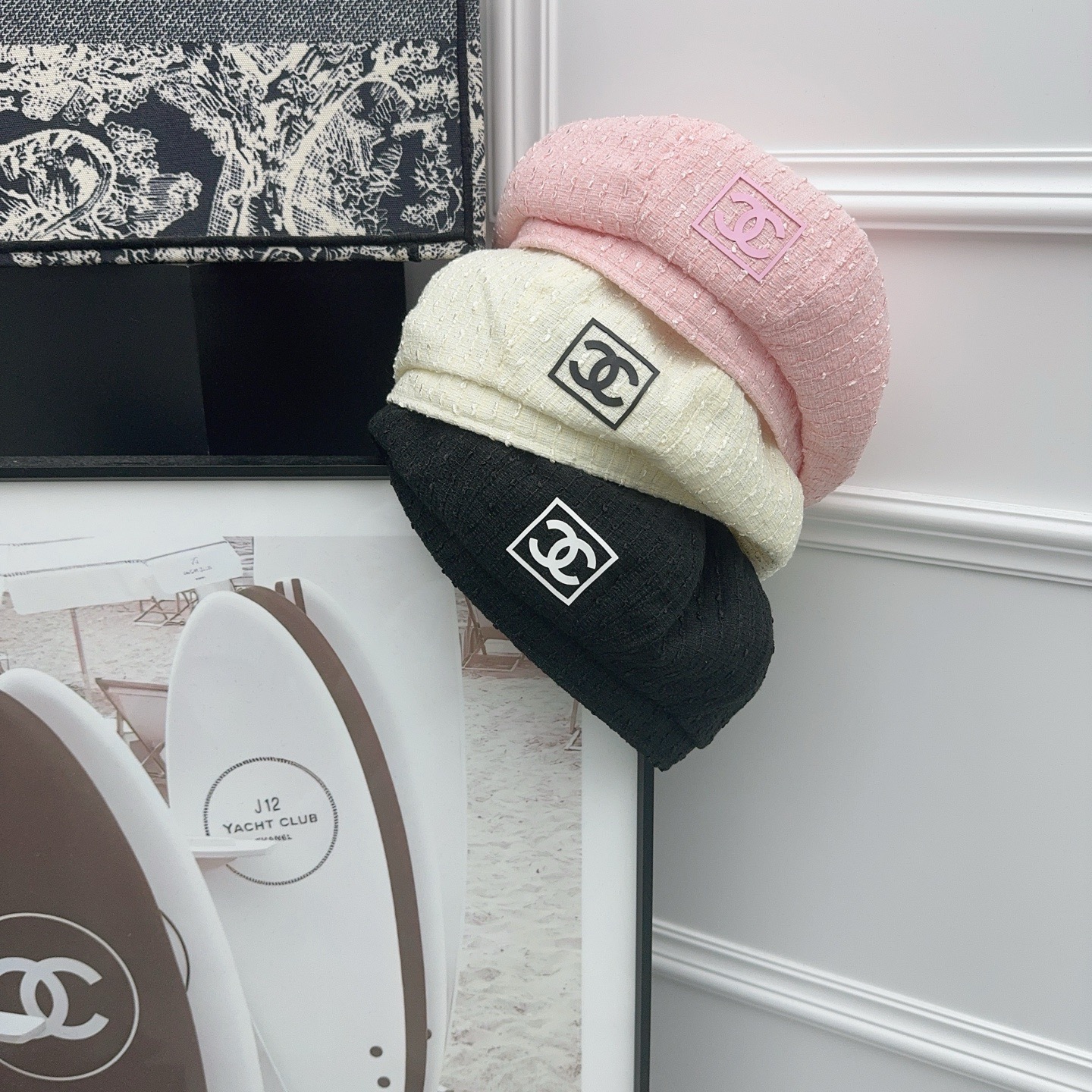 [TOP] CHANEL Beret Hat - 3 Color