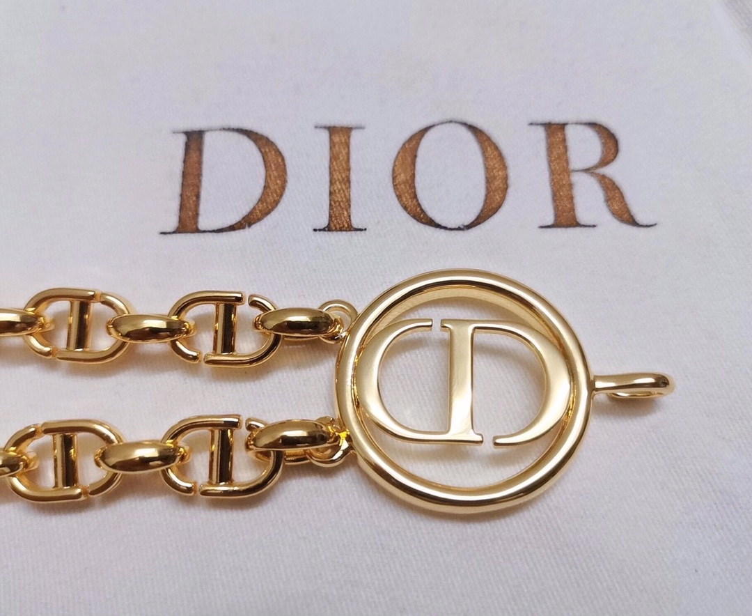 [TOP] Christian Dior CD Waist Chain - Gold