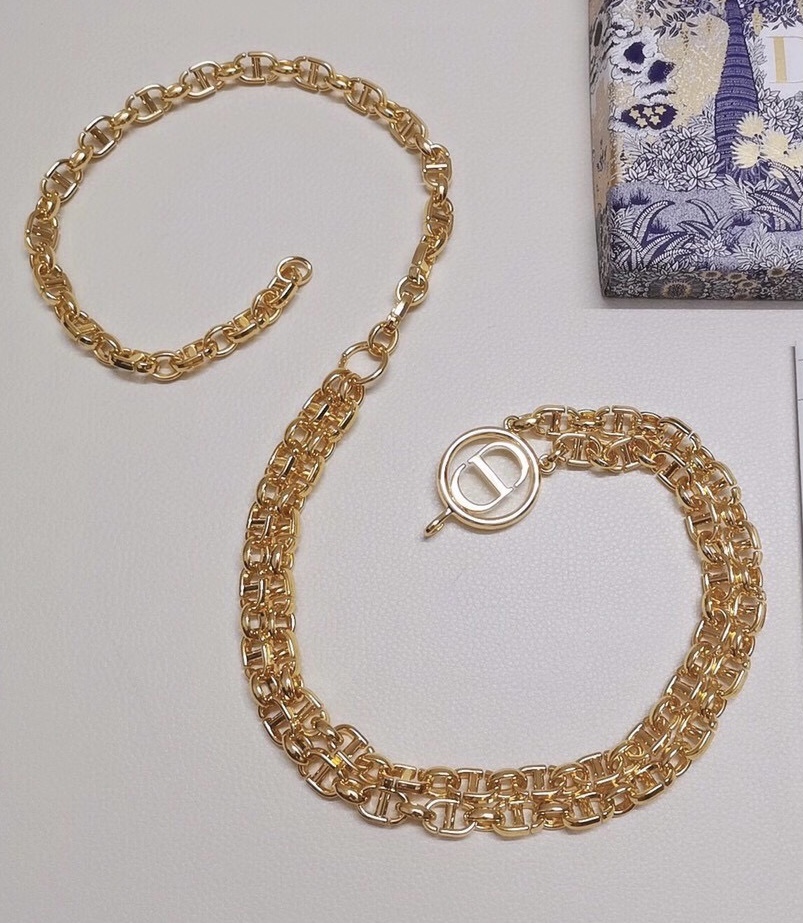 [TOP] Christian Dior CD Waist Chain - Gold