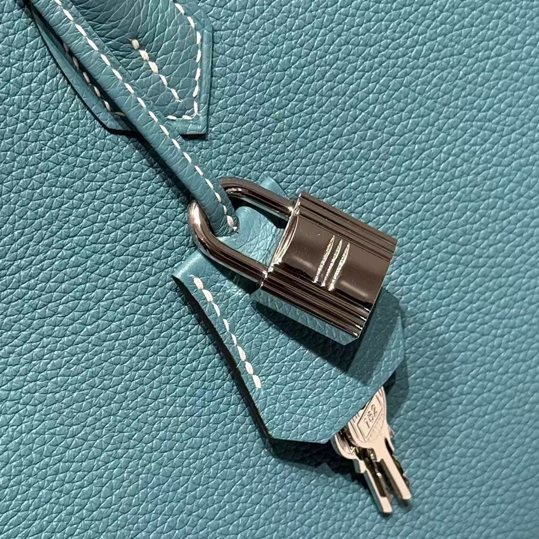 [TOP] HERMES Birkin Togo Leather 30cm - Jeans Blue & SHW