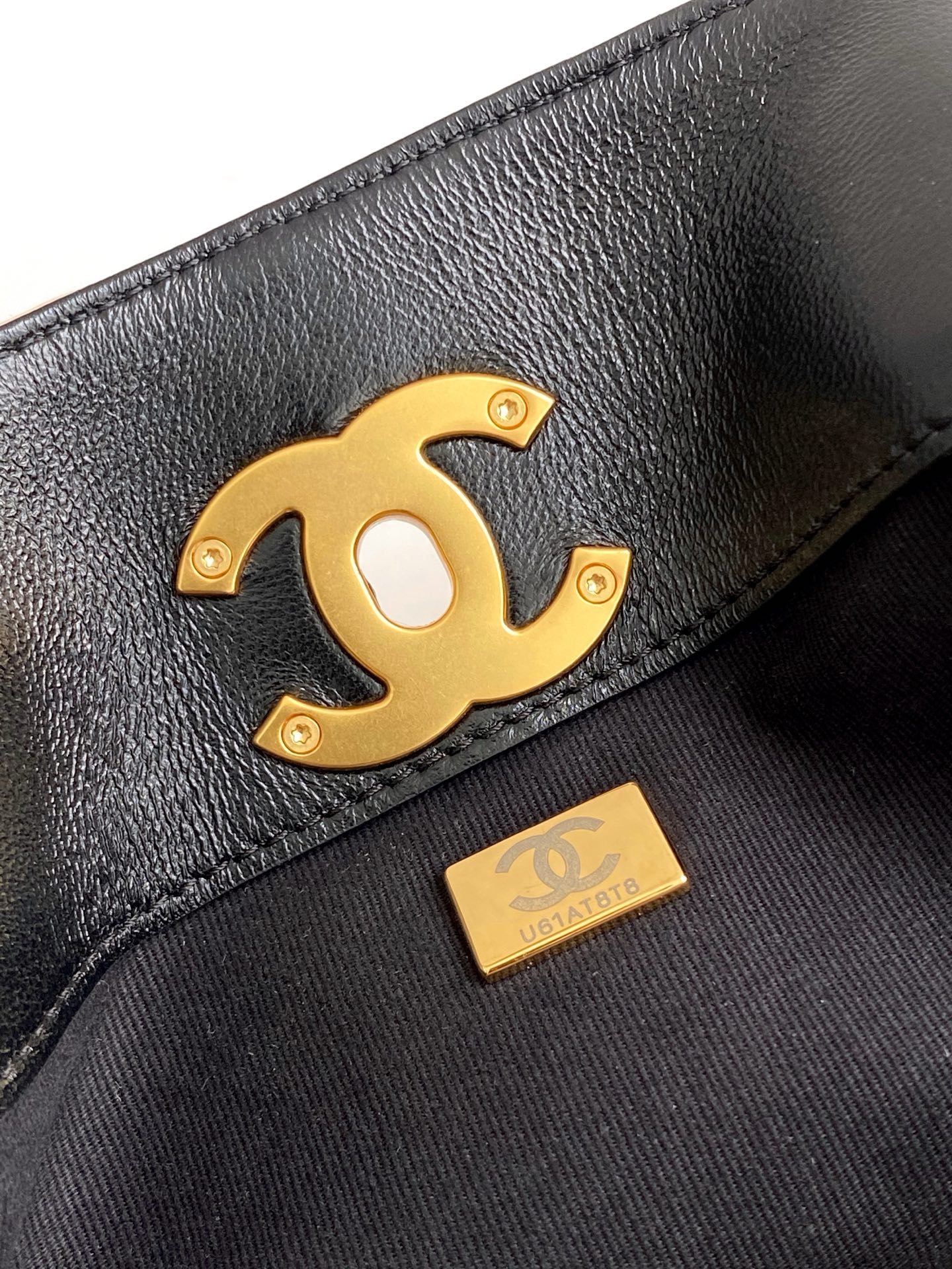 [TOP] CHANEL Suede Bag 36-24-12 cm - Brown and Black