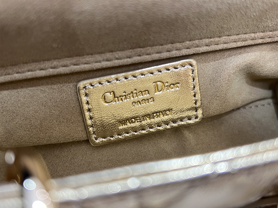 [TOP] Christian Dior Lady D-Joy Bag lambskin 16cm/22.5cm/26cm - Gold