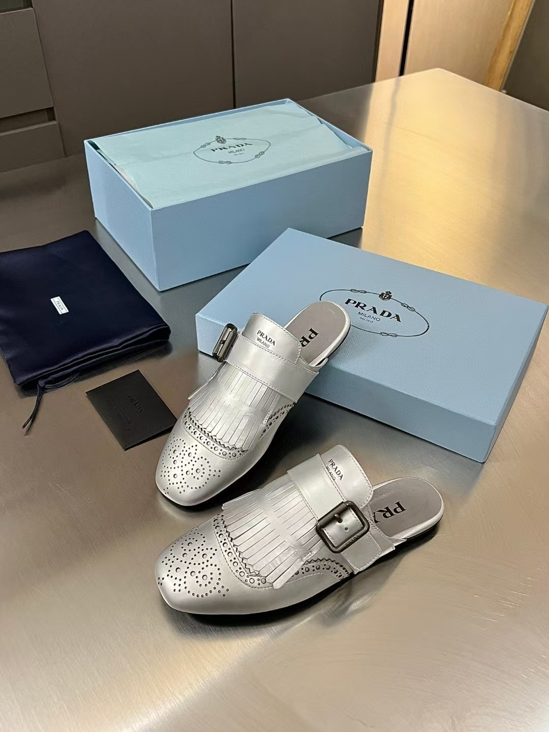 [TOP] PRADA Tassel Slippers - 4 Colors