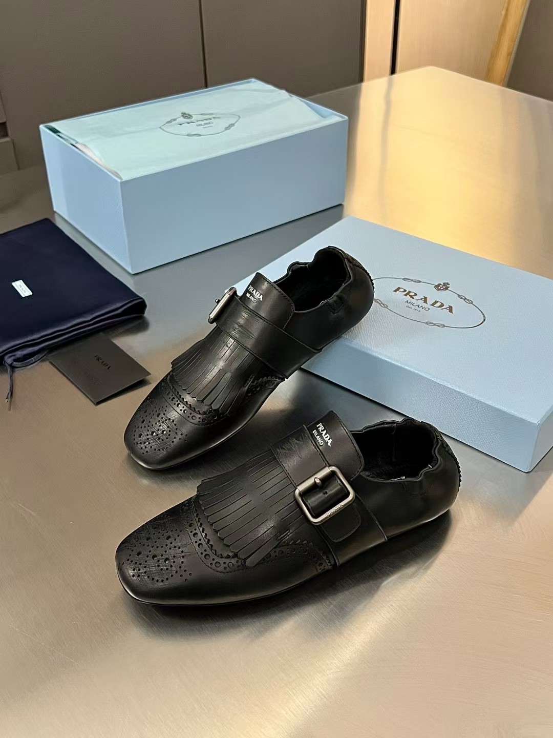 [TOP] PRADA Tassel Loafers - 4 Colors