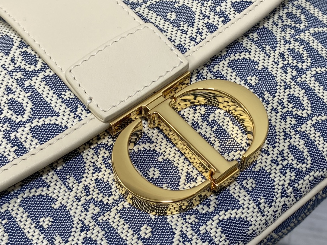 [TOP] Christian Dior Montaigne Bag 25cm - Blue/Light Blue Oblique print