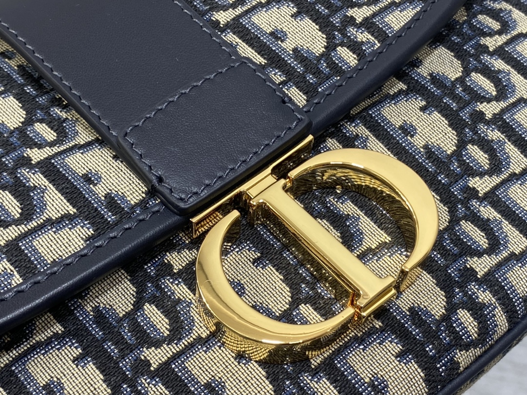 [TOP] Christian Dior Montaigne Bag 25cm - Blue/Light Blue Oblique print