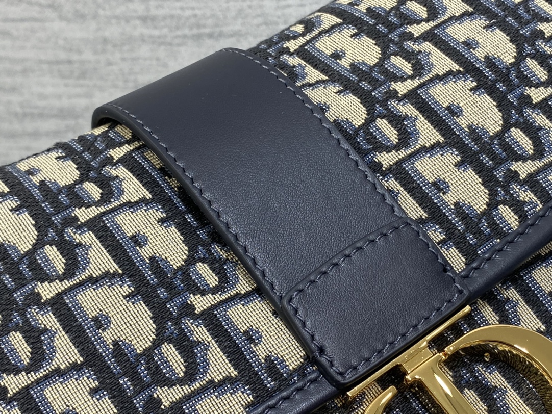 [TOP] Christian Dior Montaigne Bag 25cm - Blue/Light Blue Oblique print