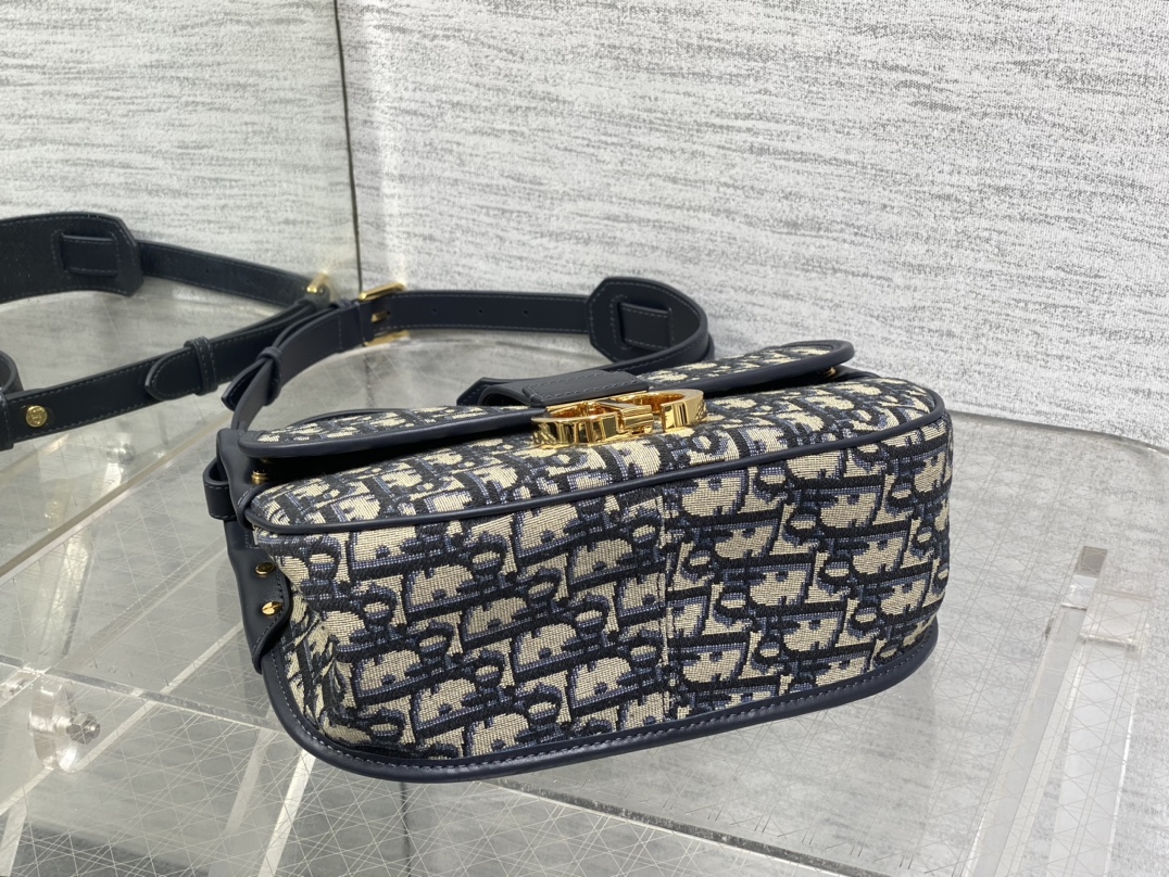 [TOP] Christian Dior Montaigne Bag 25cm - Blue/Light Blue Oblique print