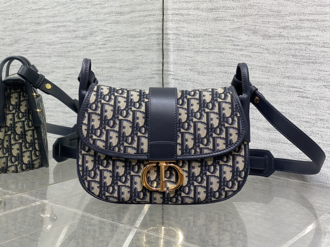 [TOP] Christian Dior Montaigne Bag 25cm - Blue/Light Blue Oblique print