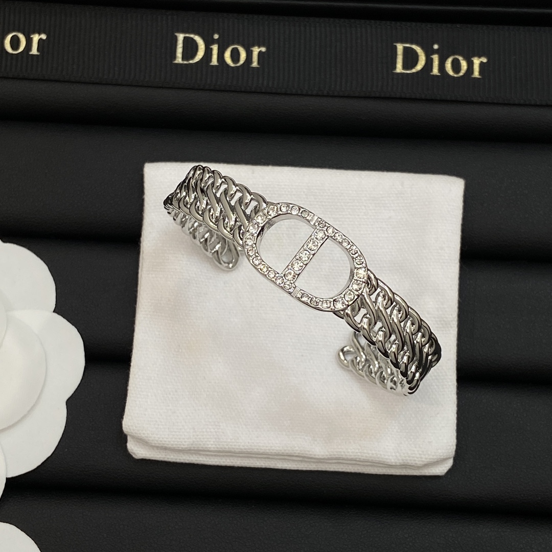 [TOP] Christian Dior Bracelet/Rings - Silver