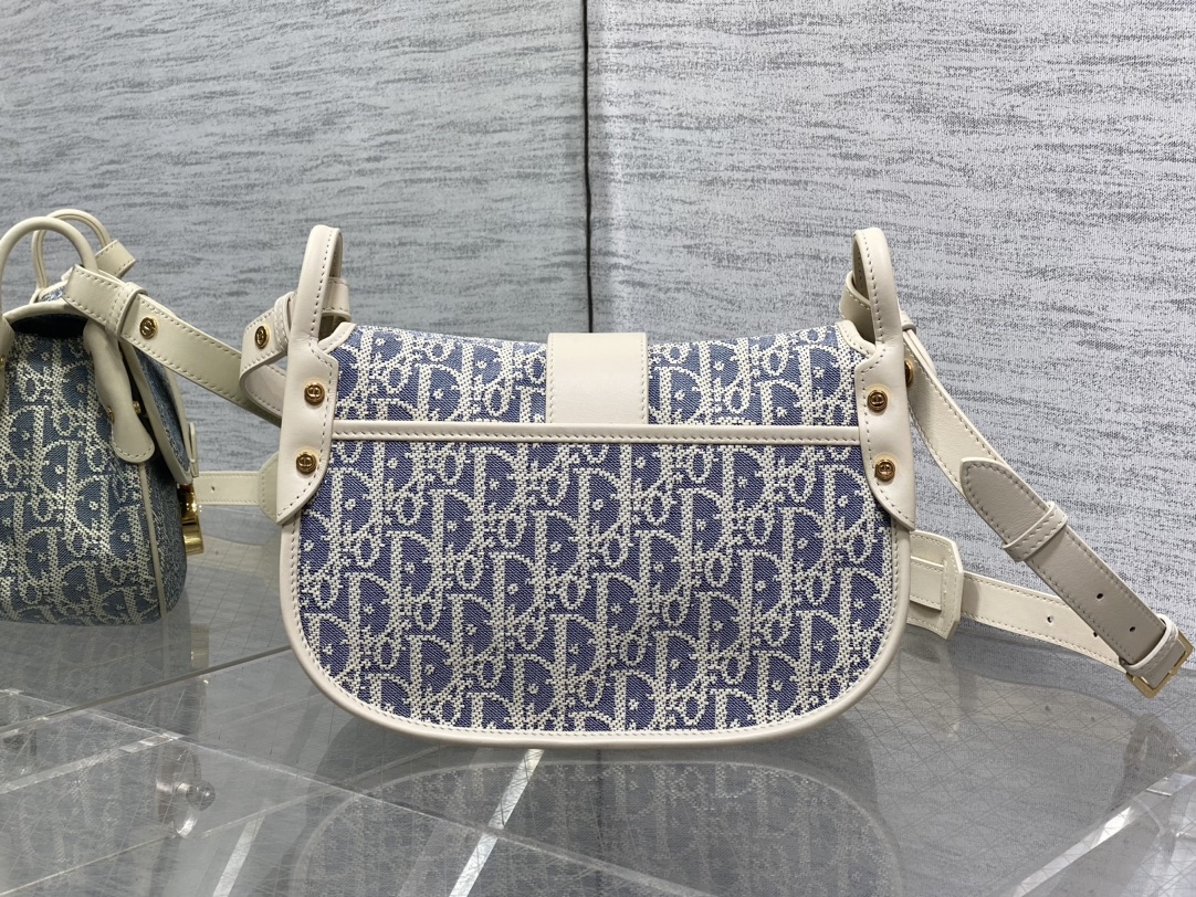 [TOP] Christian Dior Montaigne Bag 25cm - Blue/Light Blue Oblique print