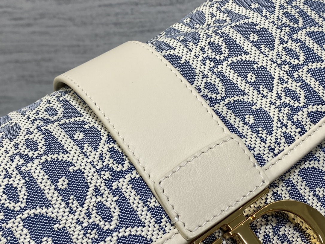 [TOP] Christian Dior Montaigne Bag 25cm - Blue/Light Blue Oblique print