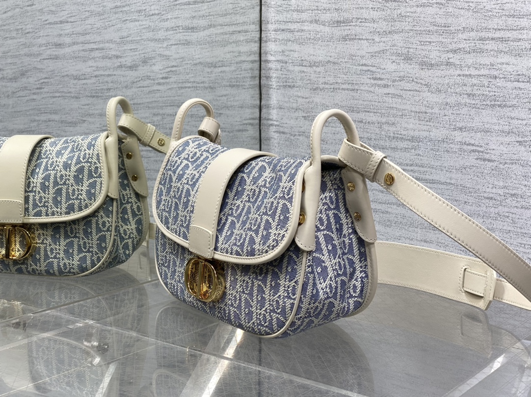 [TOP] Christian Dior Montaigne Bag 25cm - Blue/Light Blue Oblique print