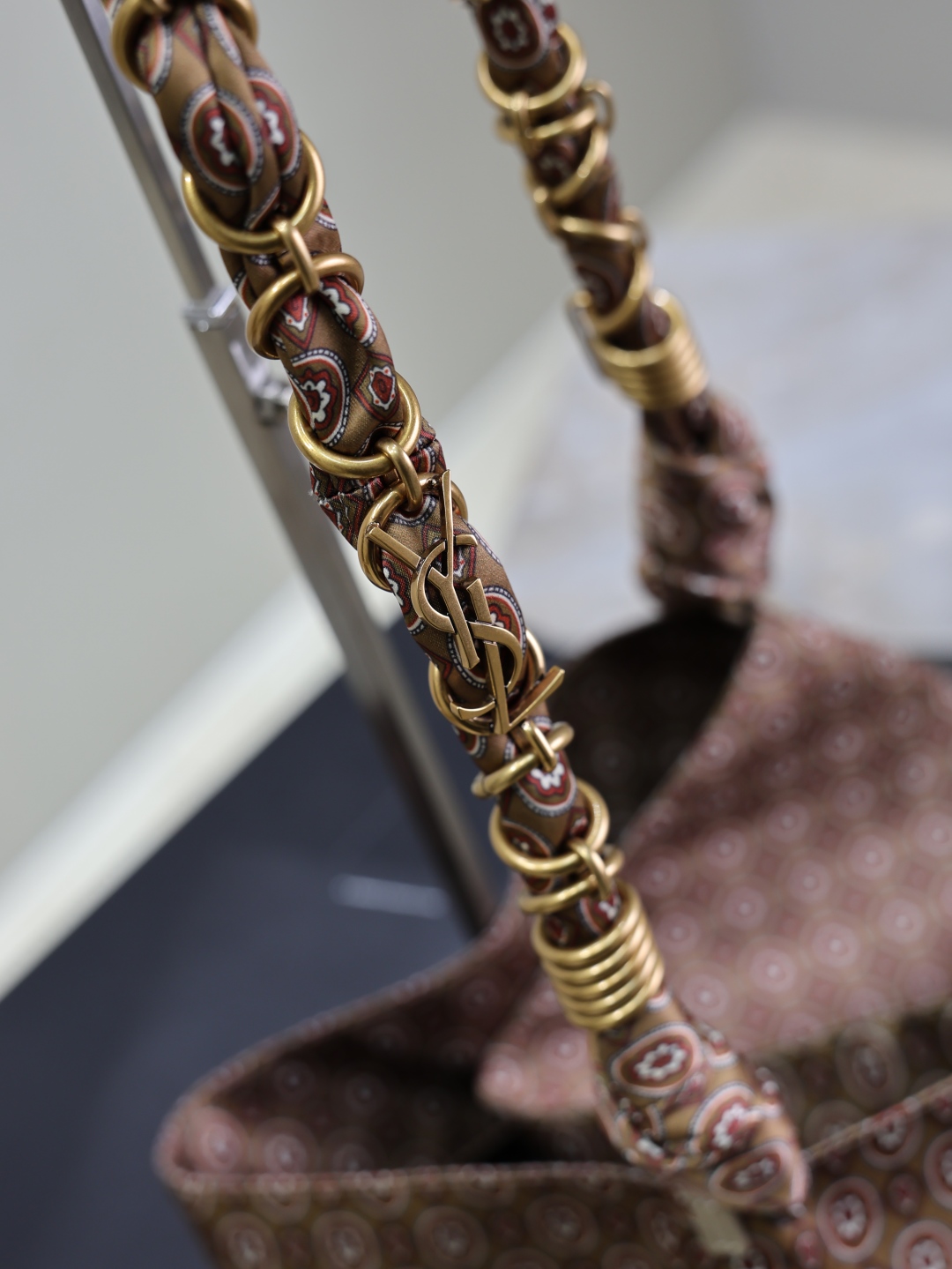 [TOP] Yves Saint Laurent YSL Jacquard Handbag 40×50×1cm - Jacquard Style