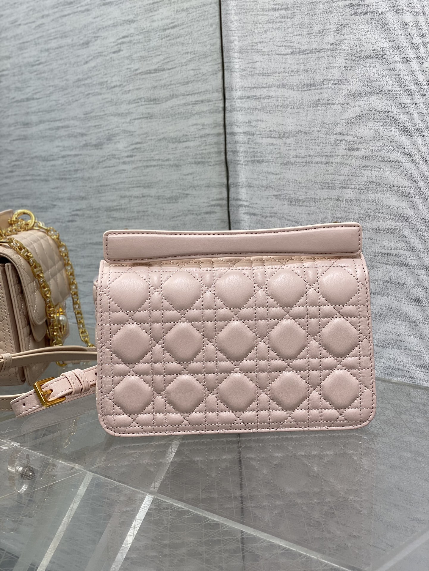 [TOP] Christian Dior Jolie Chain Bag 22x14x8cm - Pink & GHW