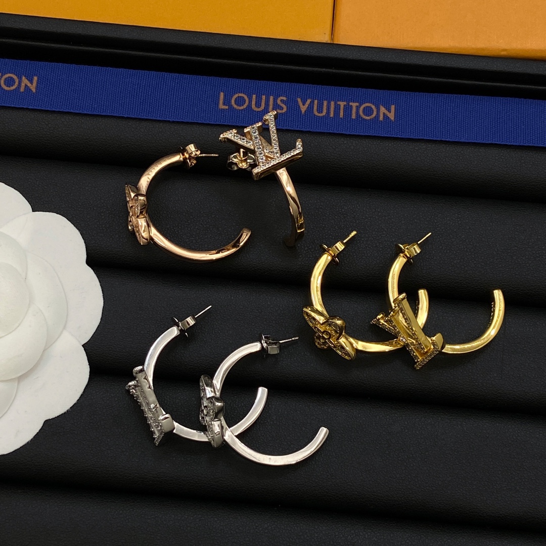 [TOP] Louis Vuitton LV Earrings - 3 Color