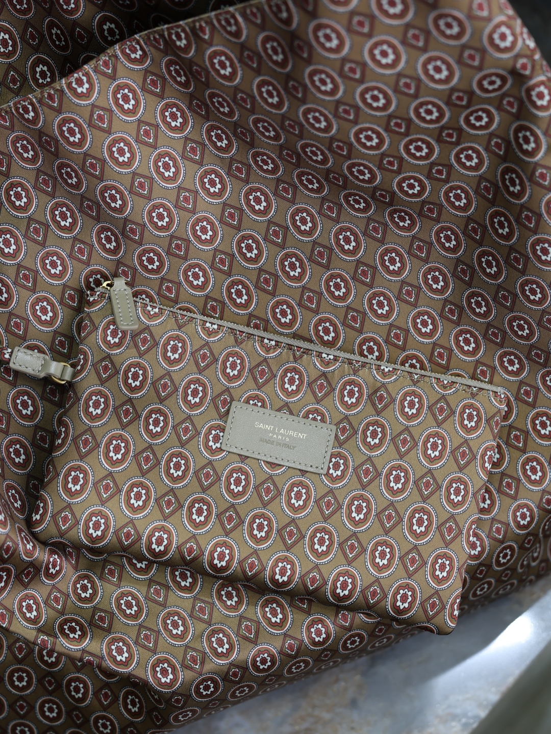 [TOP] Yves Saint Laurent YSL Jacquard Handbag 40×50×1cm - Jacquard Style