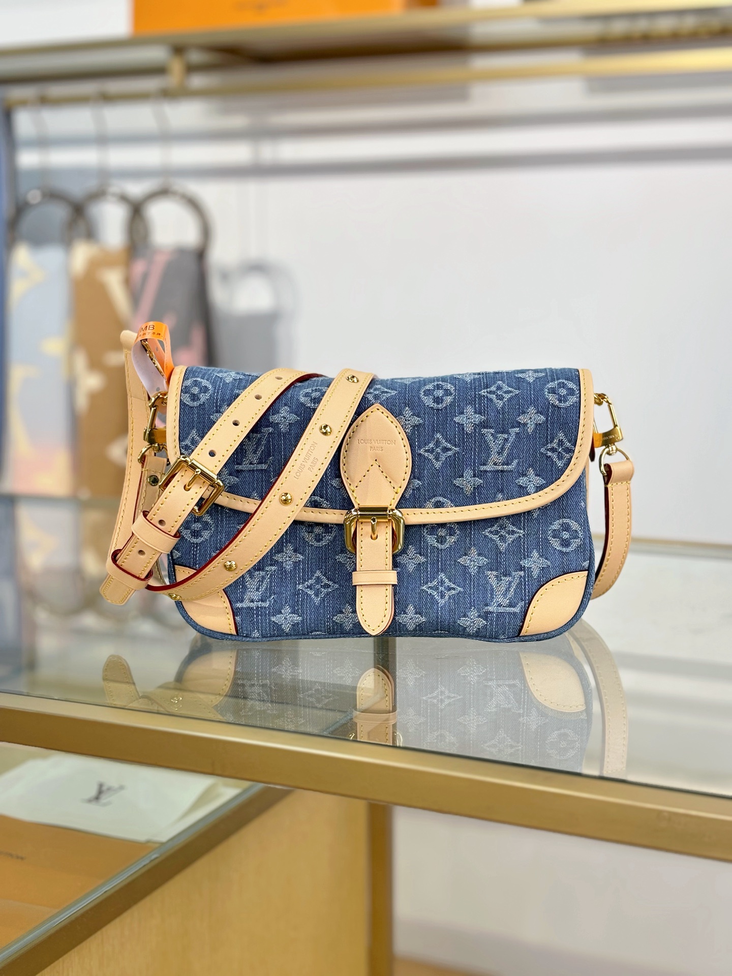 [TOP] Louis Vuitton LV Diane Bag 24x15x9cm - Denim Blue